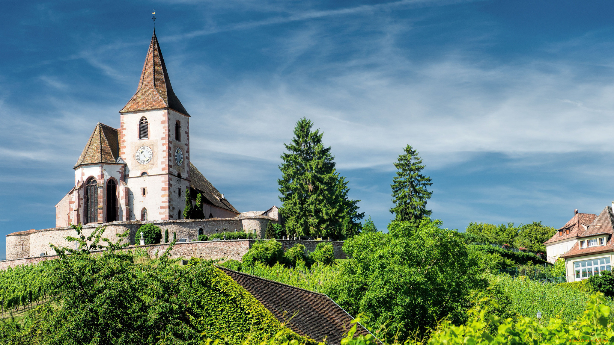 , -  ,  , , , ---, church, saint-jacques-le-majeur, , hunawihr, france, 